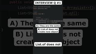 Technical interview question 1  list creators java programming interview coding tricky [upl. by Hajile549]