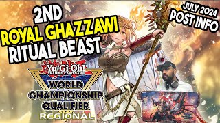 YuGiOh Regional 2nd Place  Ritual Beast Deck Profile Royal GHalifax Ns [upl. by Anerat]