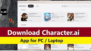 Character ai pc app  How to download character ai on pc  How to install c ai app  character ai [upl. by Lienaj916]