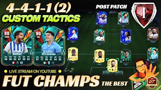 Rank 1  Fut Champs  44112  4411 2 POSTPATCH Custom Tactics  FC25 Ultimate Team  Live [upl. by Artenal705]