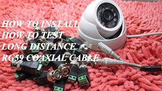 How To Install BNC Connector to RG59 Coaxial Cable without Crimping Tools [upl. by Tamiko510]