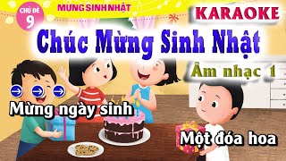 Karaoke  Chúc Mừng Sinh Nhật  Âm Nhạc Lớp 1 Lớp Nhạc Doremi [upl. by Effie]