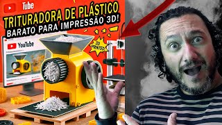 quotComo Construir uma Trituradora de Plástico de Baixo Custo para Impressão 3D Fácil e Rápidoquot [upl. by Eseilanna]