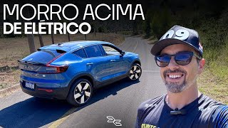 MORRO ACIMA Inscrevi meu Volvo C40 ELÉTRICO em uma prova de SUBIDA DE MONTANHA o hillclimbbrazil [upl. by Freberg]