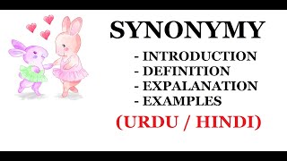 What is Synonymy  Definition with Examples and Explanation  Urdu  Hindi [upl. by Eilyab135]