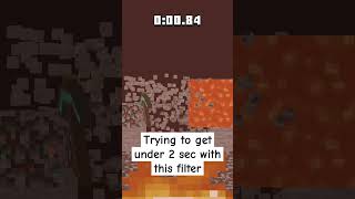 can yall get under 1 second tho minecraft filter shorts shortsvideo [upl. by Hamburger]