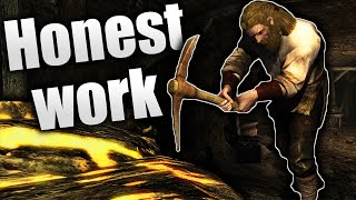 Can I Earn a Living as a Miner in Skyrim [upl. by Ollopa]