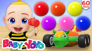 The Colors Song Wooden Turtle Balls  more nursery rhymes amp Kids songs Baby yoyo [upl. by Felicio223]