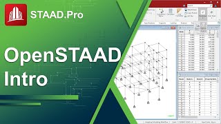 Introduction to OpenSTAAD [upl. by Enirahtac470]