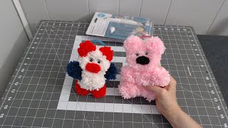 Teddy Bear Craft Idea PomPom Bear We R Memory Keepers Spinning ToolYarn Crafts [upl. by Aldwon]