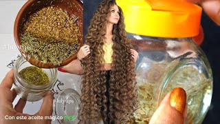 🔥EL MEJOR ACEITE NATURAL para fortalecer y hacer crecer el cabello RÁPIDISIMO 💯 [upl. by Toinette]