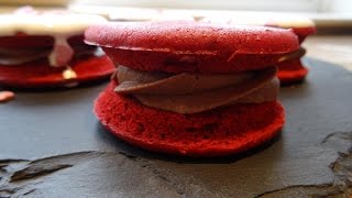 Red Velvet Whoopie Pies how to [upl. by Radu]