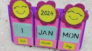 DIY Desk Calendar 🤩Easy amp Cute Desk Calendar [upl. by Mainis]