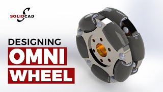 3D Omni Wheel Design and Assembly in Solidworks  Solidworks Tutorials  SolidCad [upl. by Hendon]