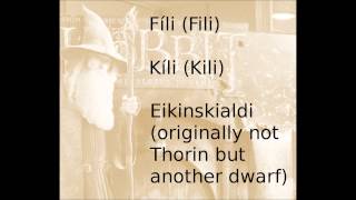 Tolkien dwarf names [upl. by Craner690]