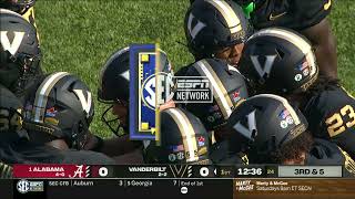 Alabama vs Vanderbilt Football Oct 5  Full Game Replay Week 6 [upl. by Emelda425]