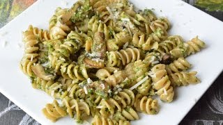 Pesto pasta with mushrooms [upl. by Oiromed898]