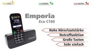 Seniorenhandy Emporia Eco C160 Schwarz [upl. by Combe]