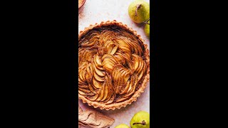 Gingery Pear Tart Vegan  GF  Minimalist Baker Recipes [upl. by Rundgren]