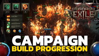 MY INFERNALIST BUILD PROGRESSION in Campaign  Path of Exile 2 [upl. by Handel]