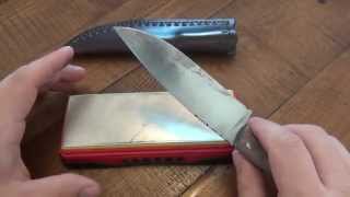 Knife Sharpening Gear Review  Lansky Diamond Benchstone Ultra Fine [upl. by Josy703]