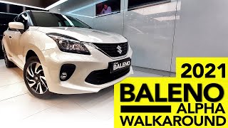 NEW Baleno 2021  Alpha Bs6 Automatic  Complete Walkaround [upl. by Lidda]