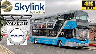 Lothian Skylink 200 Ocean Terminal to Edinburgh Airport Wright Gemini3 Volvo B5TL 510SF17VPL [upl. by Cinelli]