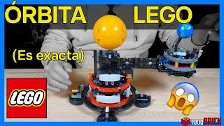 La orbita de la Tierra y la Luna explicada con LEGO Technic 42179 [upl. by Anire]