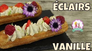 ♡• RECETTE ÉCLAIRS À LA VANILLE  PATE À CHOUX INRATABLE •♡ [upl. by Bolme]