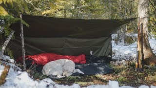 An Early Springtime Overnighter  Bushcraft amp Camping in the Canadian Wilderness [upl. by Madonna]