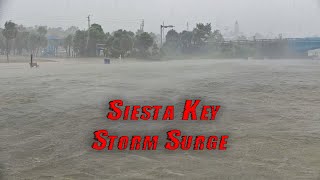 Storm Surge Overtakes Siesta Key Florida  Hurricane Helene [upl. by Danita]