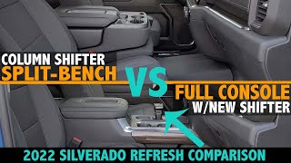 2022 Silverado 1500 Refresh Bench vs Console Comparison [upl. by Smeaj]