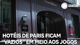 Hotéis em Paris ficam quotvaziosquot em meio aos Jogos Olímpicos [upl. by Tessie]