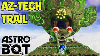 Astro Bot PS5  AZTech Trail 100 Walkthrough Secret Exit  All Bot amp Puzzle Locations [upl. by Ocimad]