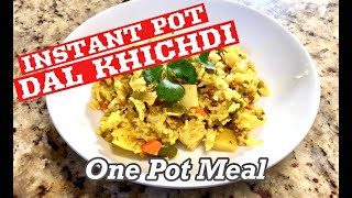 KHICHDI in INSTANT POT  Instant Pot Moong Dal Khichdi  Instant Pot Indian Vegetarian Recipes [upl. by Enrak]