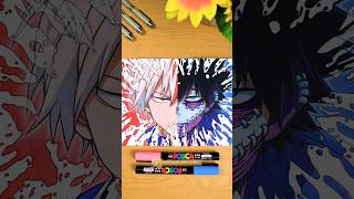 Drawing Todoroki shoto Vs Dabi  from My hero academia  Part 2 shorts drawing myheroacademia [upl. by Ahsaeym]