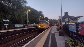 69001 quotMayflowerquot Races past Todmorden with no hesitation 18524 [upl. by Sucramrej]