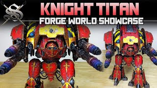 KNIGHT TITAN Porphyrion Forge World Warhammer 40k Painted by Siege Studios [upl. by Tugman]