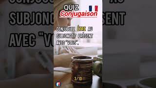 QUIZ conjugaison Partie I conjugaisonfrançais conjugaison verbesfrançais [upl. by Nerwal]