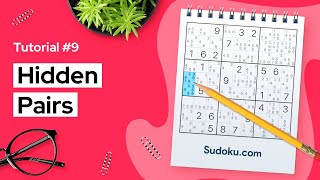 Hidden pairs  a Sudoku technique for beginners [upl. by Hamner]