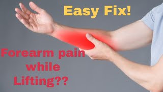 How to Fix Forearm pain while Curling during Biceps workout [upl. by Harrat]