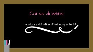 LATINO Tradurre frase lunga dal latino allitaliano [upl. by Naneek882]