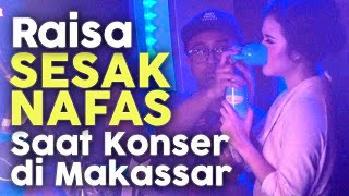 Raisa Sesak Nafas Saat Konser  Hirup Tabung Oksigen saat perform di Makassar [upl. by Claudy]