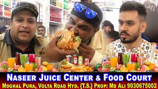 Nazeer Juice Center amp Food Court  Food Review By Ali Khan Chotu  Moghal Pura Volta X Road Hyd [upl. by Annaeed]