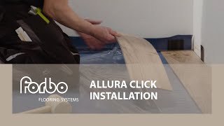 Allura Click installation  Forbo Flooring Systems [upl. by Gnek413]