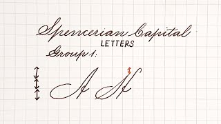 Spencerian Penmanship for beginners  Capital Letters  How to write in Spencerian script  Part 3 [upl. by Heywood465]