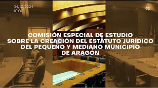 Comisión especial de estudio sobre la creación del Estatuto Jurídico del pequeño y mediano municipio [upl. by Matuag449]