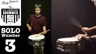 Wilcoxon All American Drummer No 3 Snare Solo [upl. by Yrekcaz100]