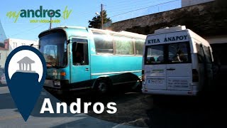 Andros  Getting the Bus in Andros [upl. by Selrac701]