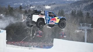 Pro4 Truck racing through snow and ice  Red Bull Frozen Rush 2014 [upl. by Lirbij]